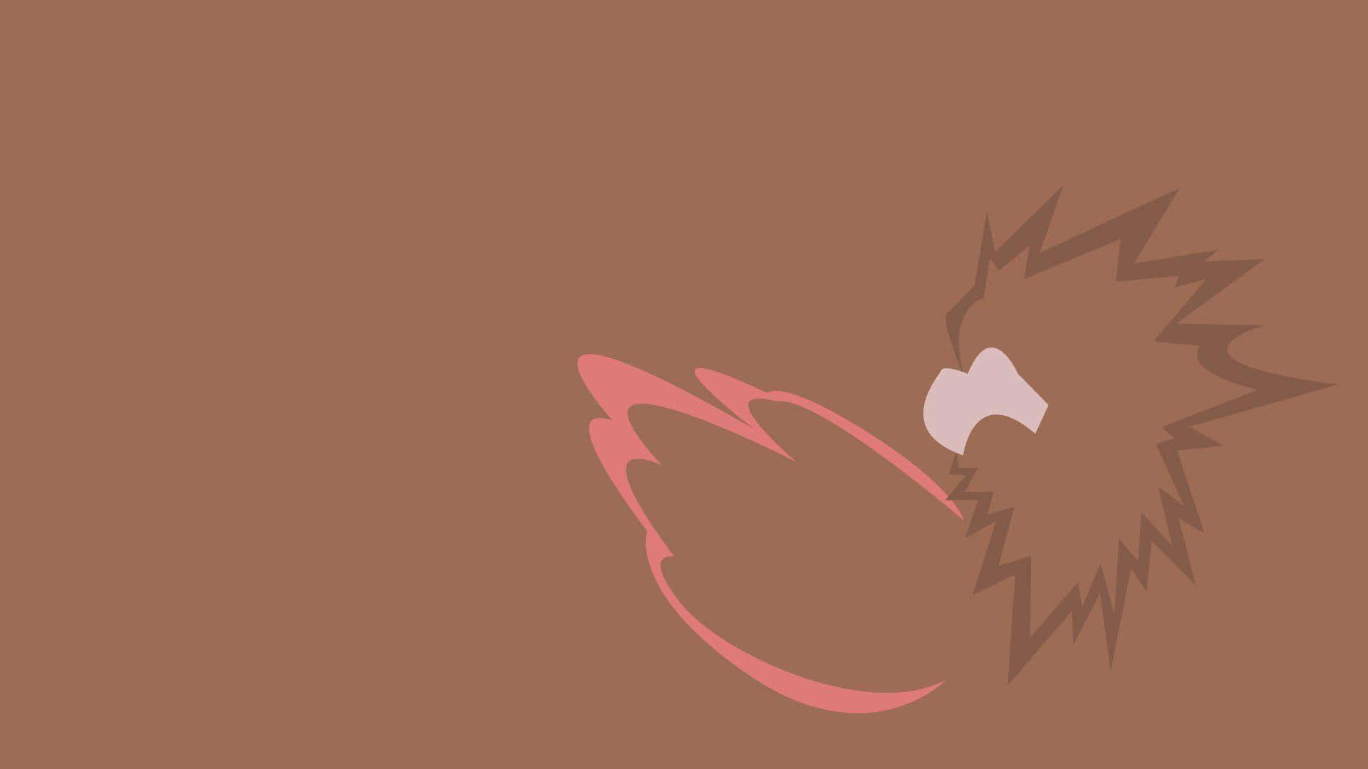 Pokemon Minimalist Art Of Spearow Background
