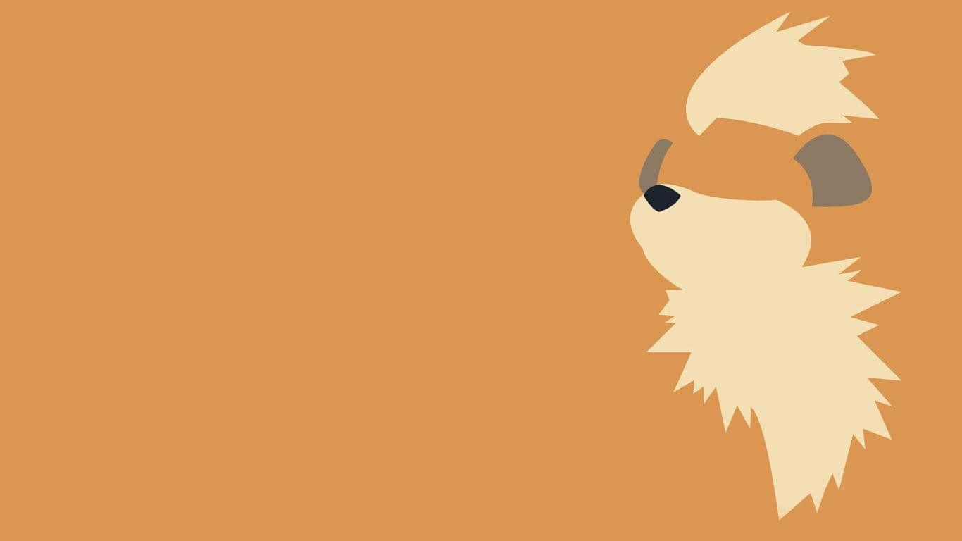 Pokemon Minimalist Growlithe Desktop