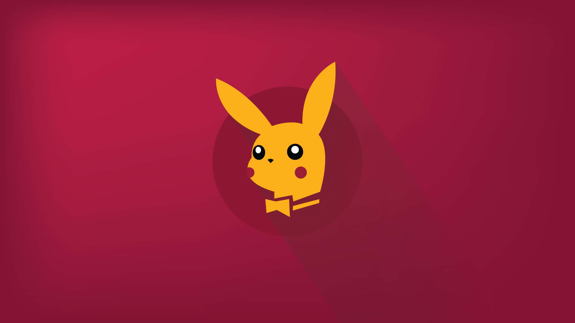 Pokemon Minimalist Pikachu Playboy Aesthetic Background