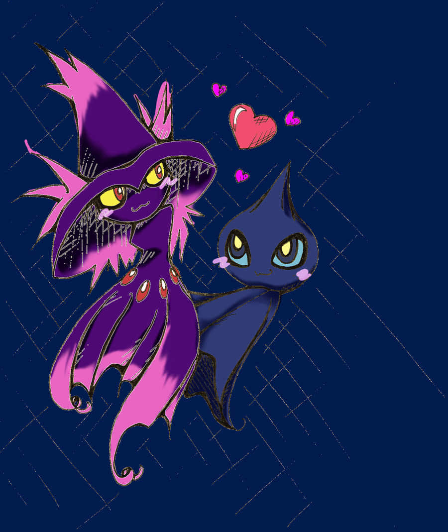 Pokémon Misdreavus And Mismagius Background