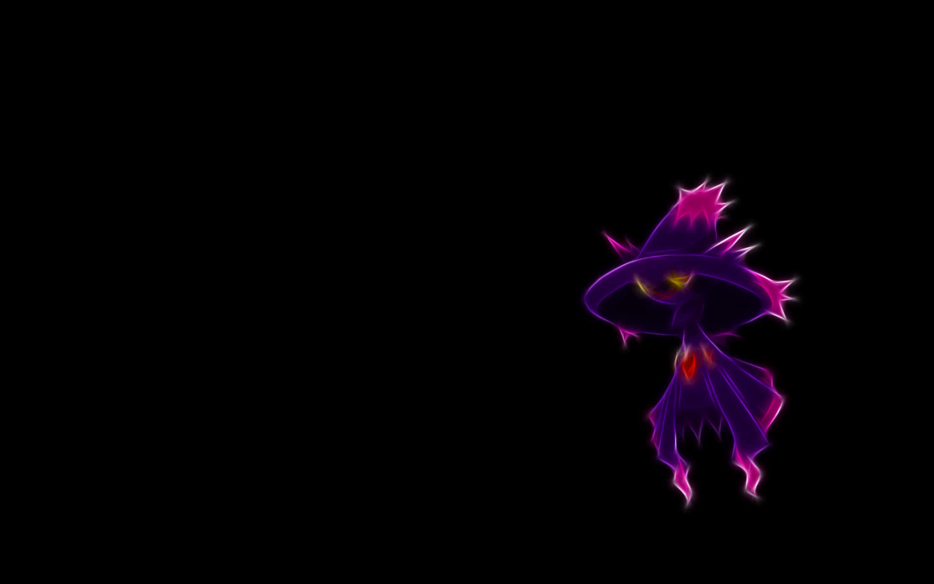 Pokémon Mismagius In Dark Background