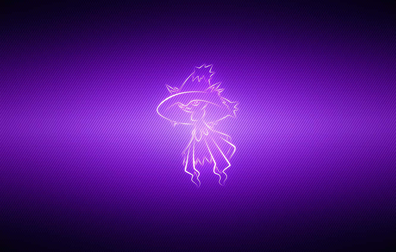 Pokémon Mismagius In Purple Background