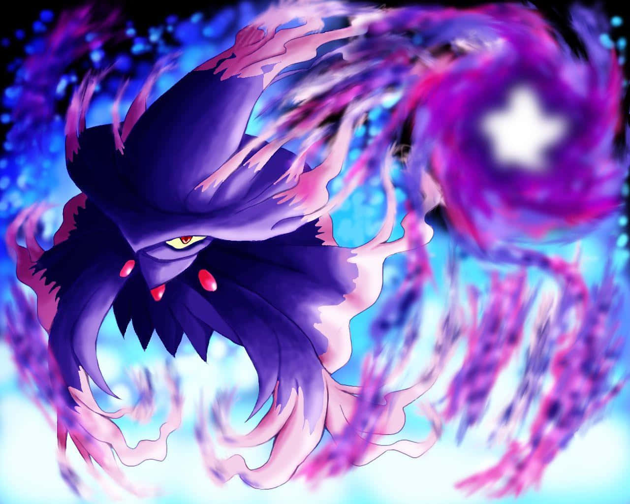 Pokémon Mismagius Purple Energy Ball Background