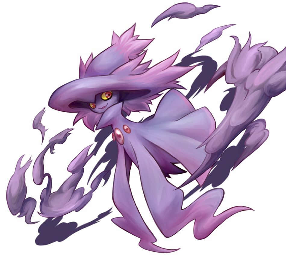 Pokémon Mismagius With Ghost Smoke Background