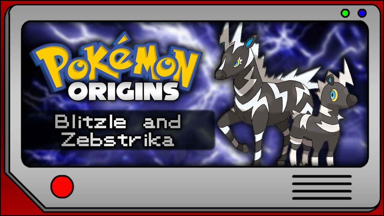 Pokémon Origins Blitzle And Zebstrika Background