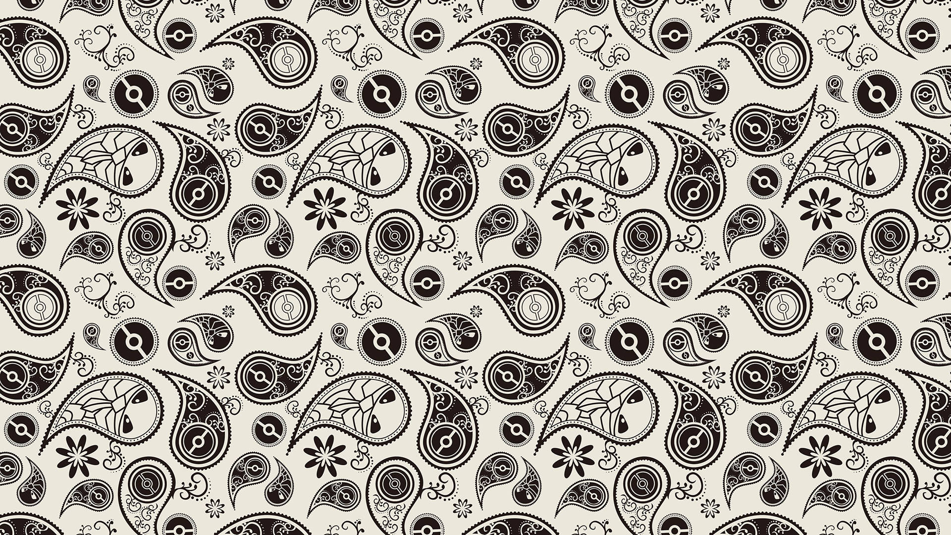 Pokemon Paisley Print Background