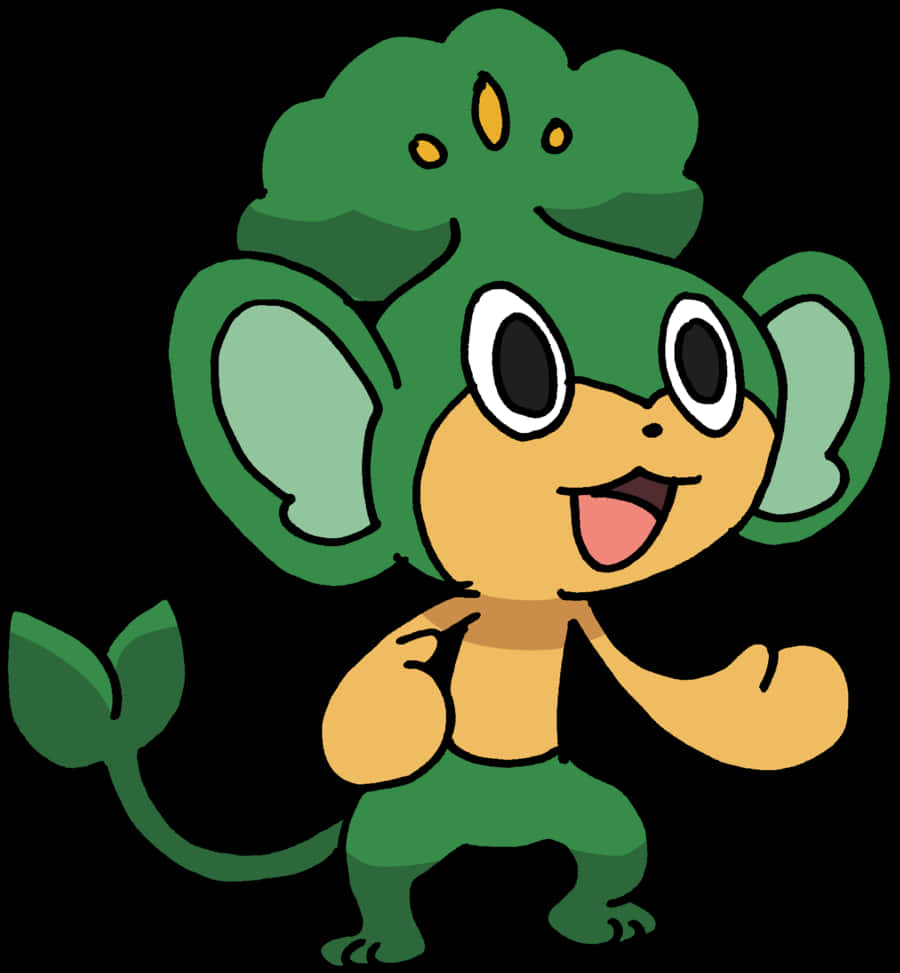 Pokémon Pansage Hd Background