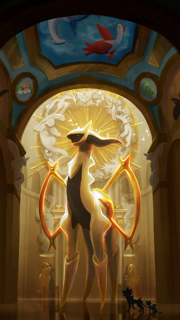 Pokemon Phone Arceus Church Background