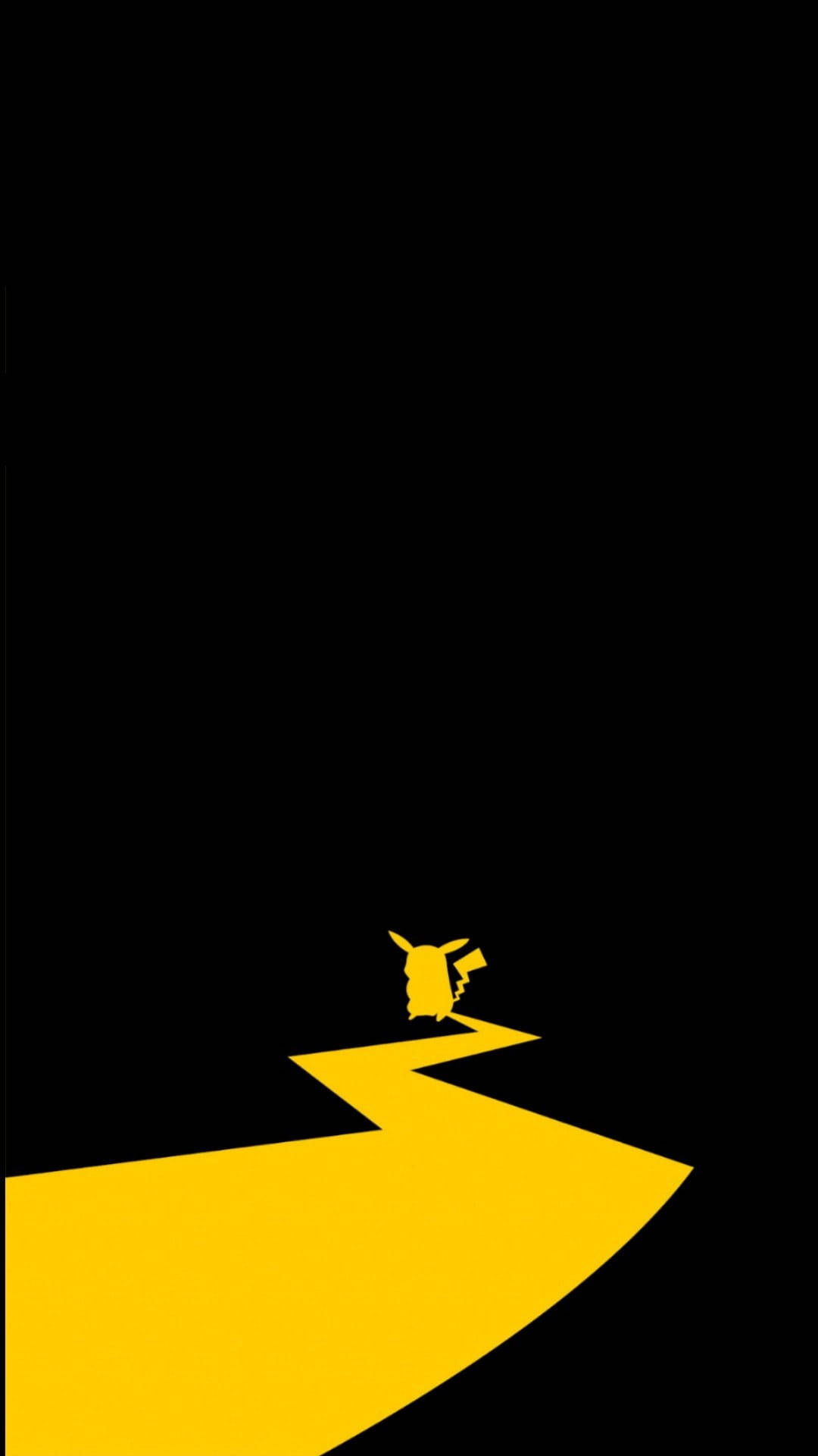 Pokemon Phone Pikachu Yellow Path Background