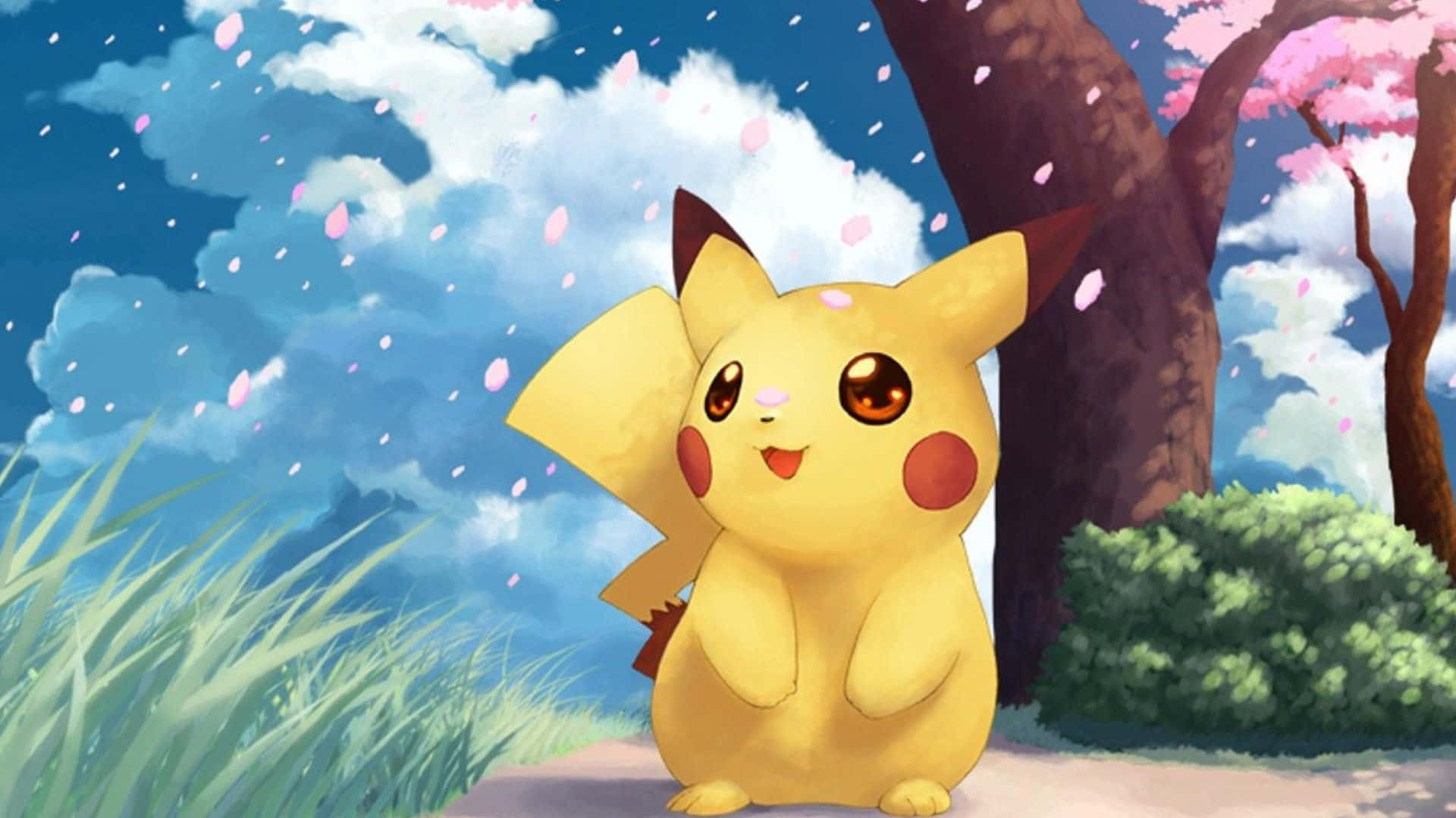 Pokemon Pikachu Cute Background