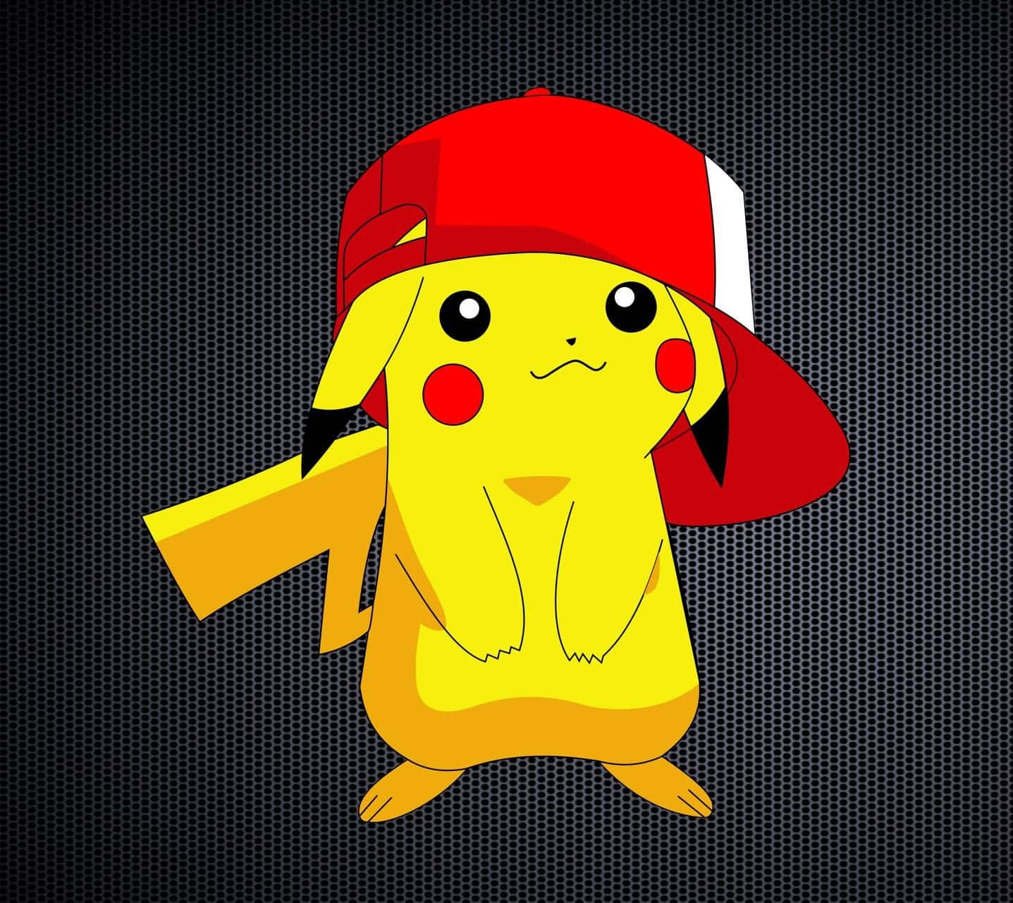 Pokemon Pikachu With Ash's Cap Background