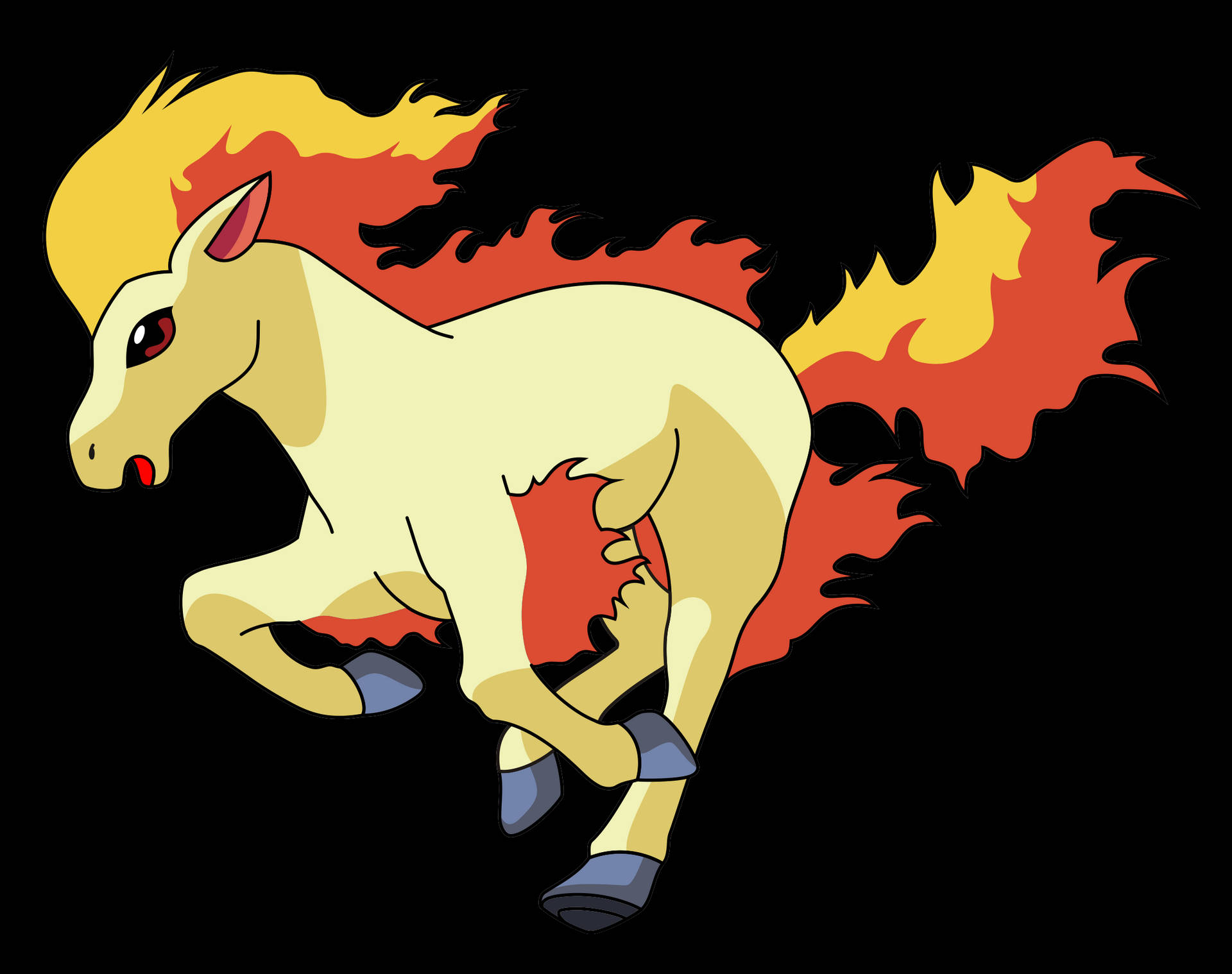 Pokémon Ponyta In White