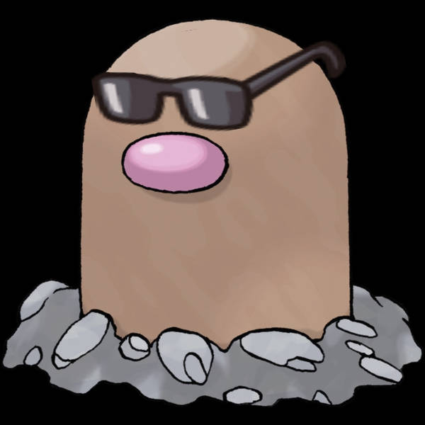 Pokémon's Diglett Wearing Glasses Background