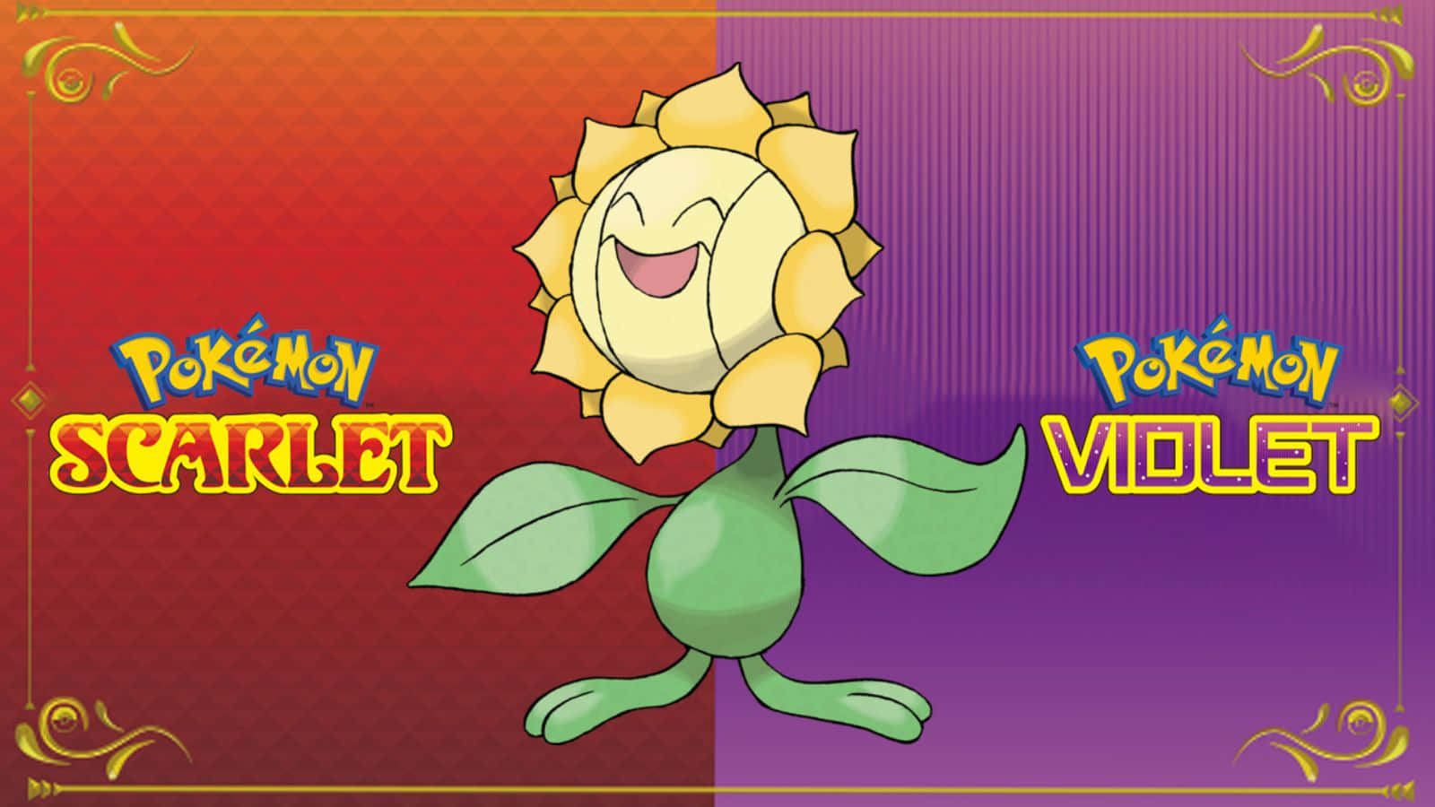 Pokemon Scarlet And Violet Sunflora Background