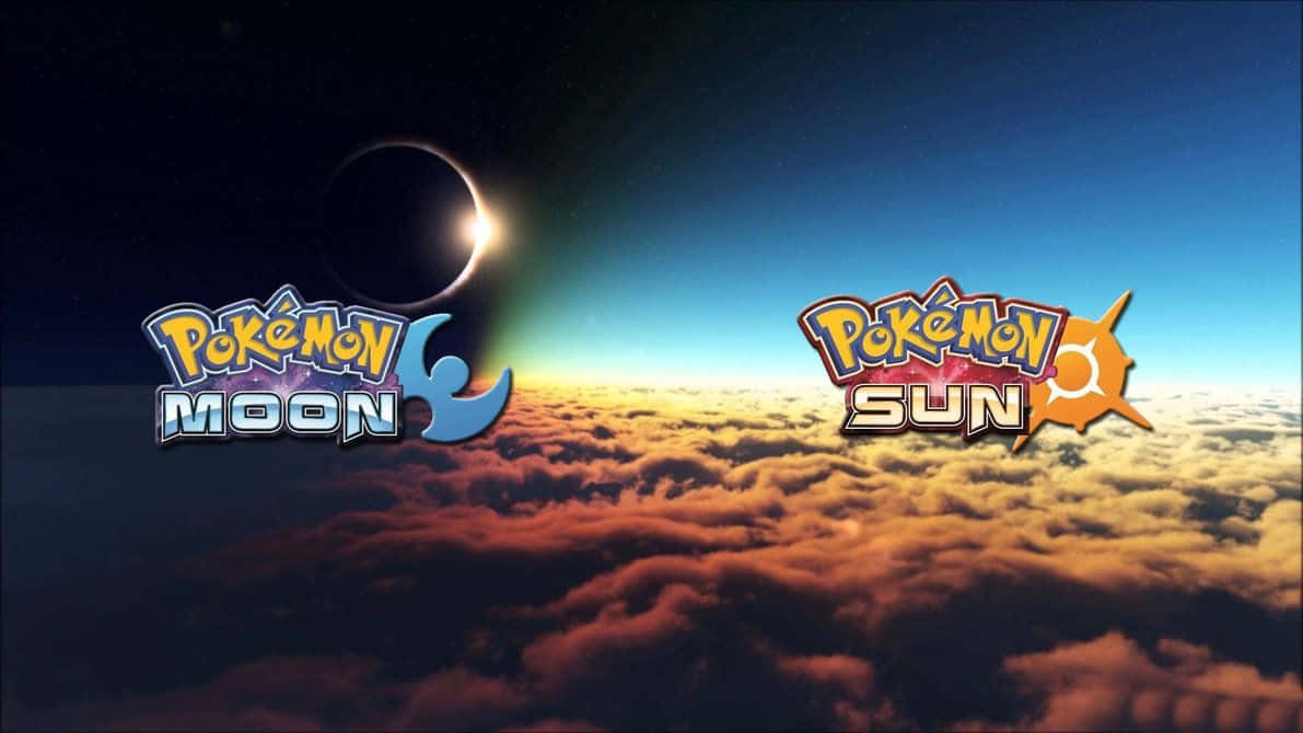 Pokemon Sun And Moon Logo Poster Background