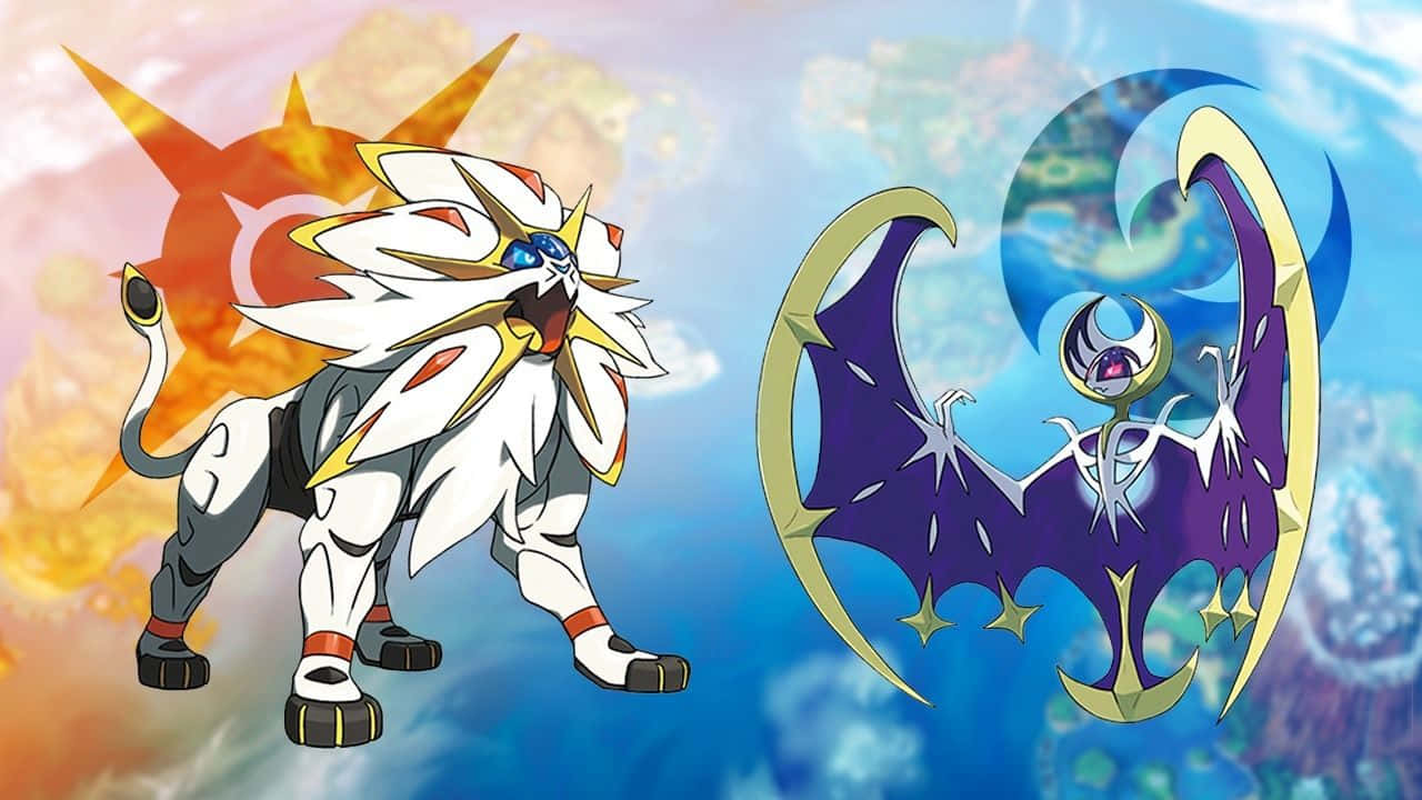 Pokemon Sun And Moon Solgaleo And Lunala Background