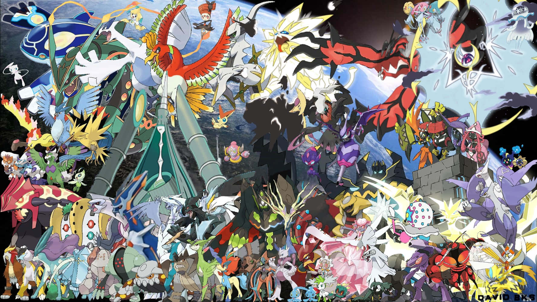Pokemon - The Gang Background