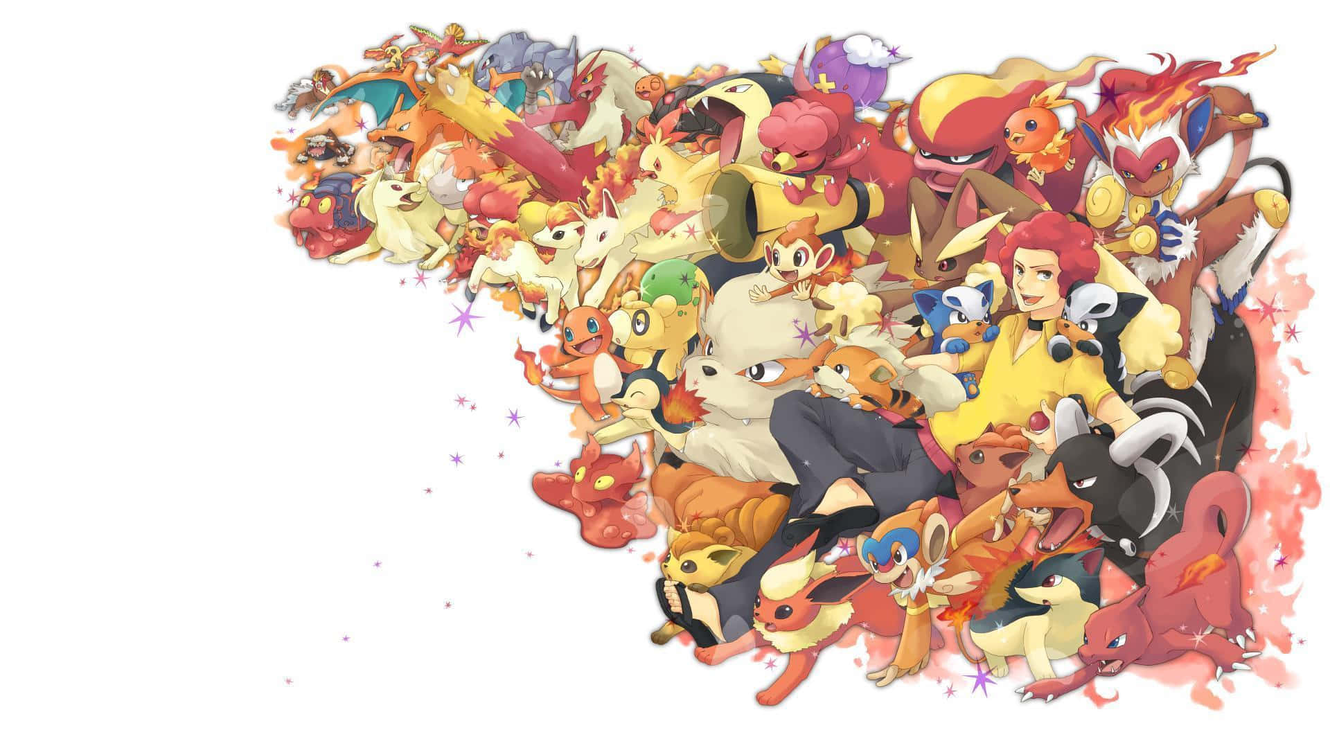 Pokemon Trainerand Eevee Evolutions