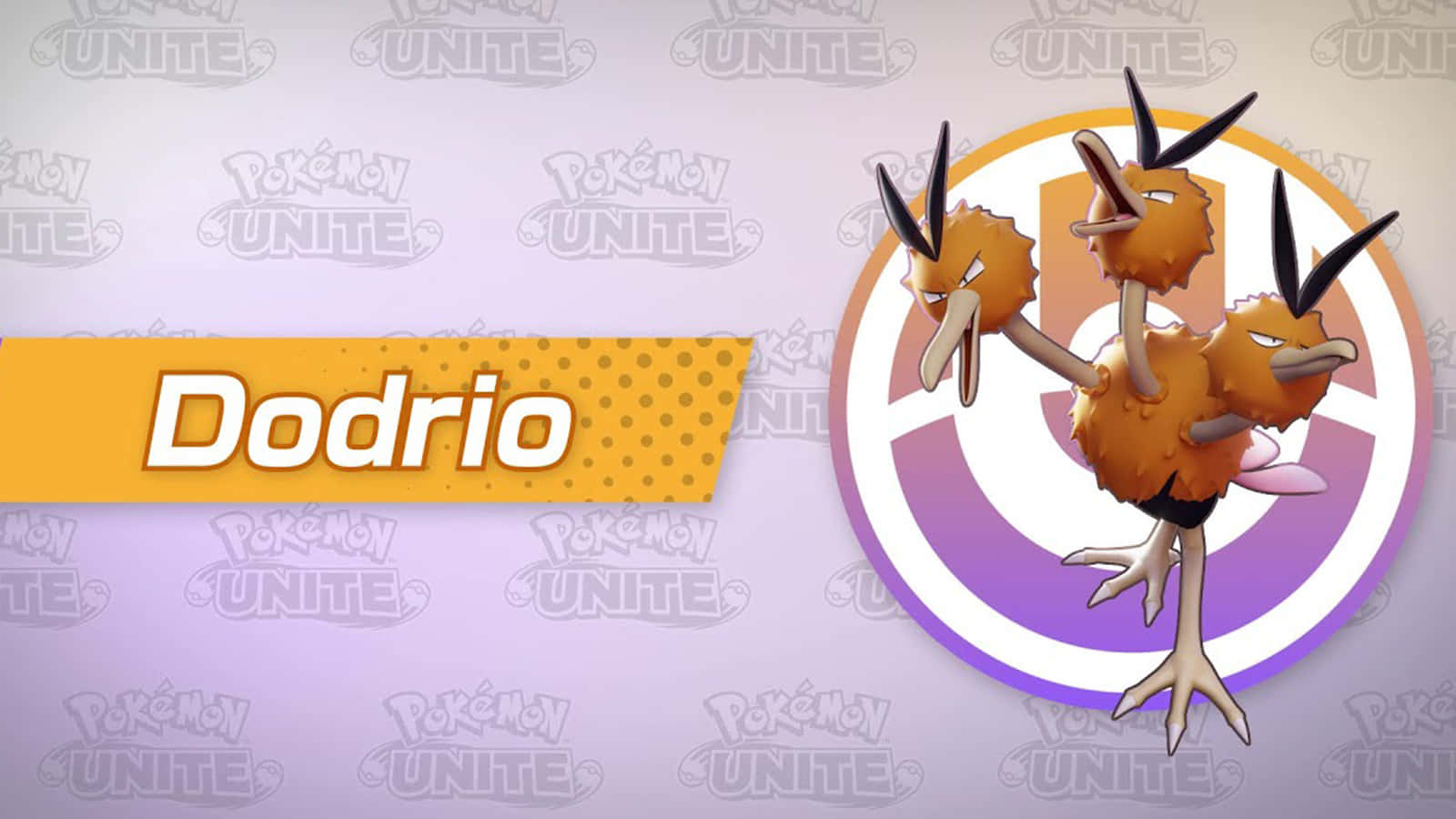 Pokemon Unite Dodrio Desktop Background