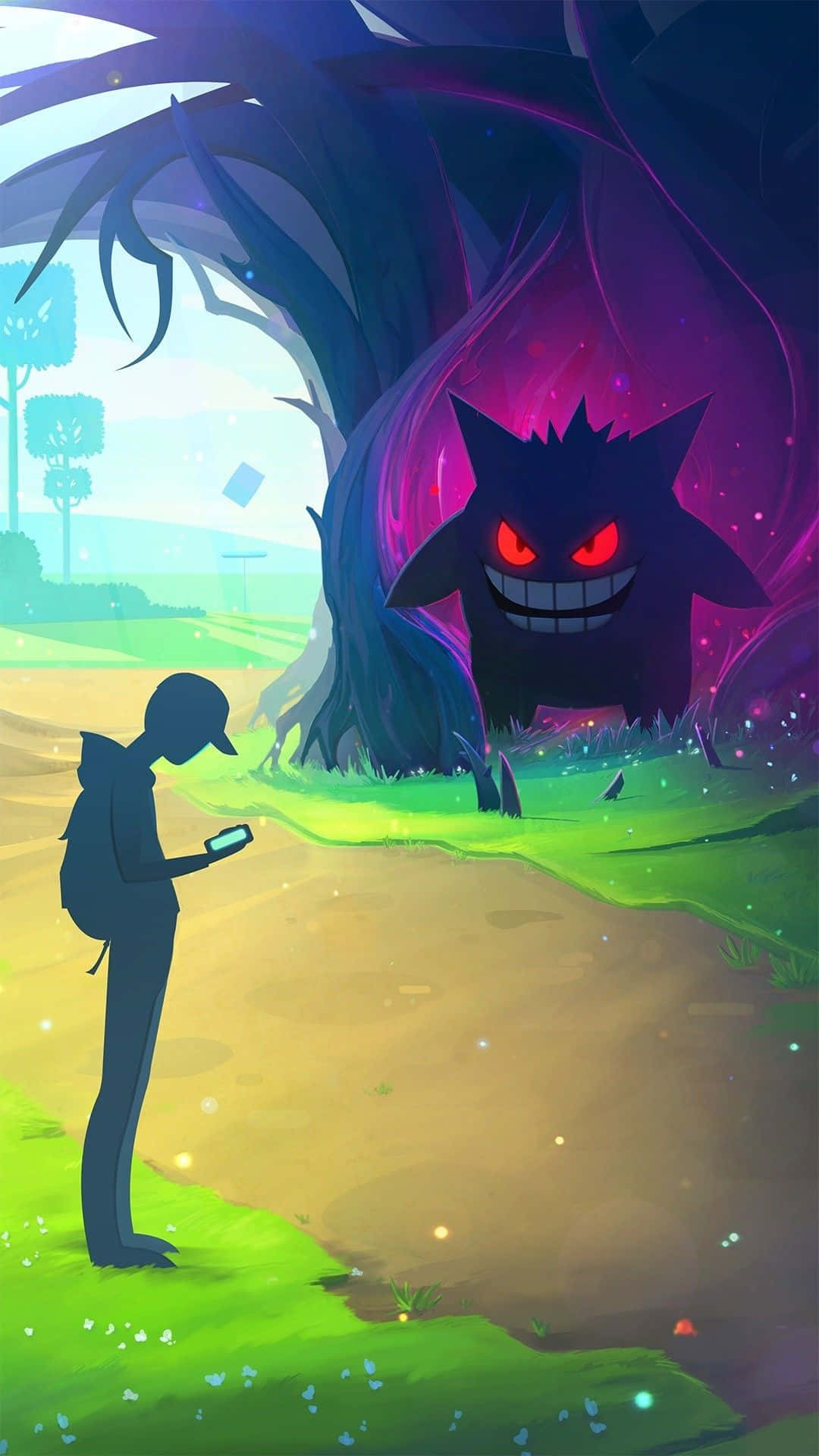 Pokemon Xy - A Man Standing In Front Of A Tree Background