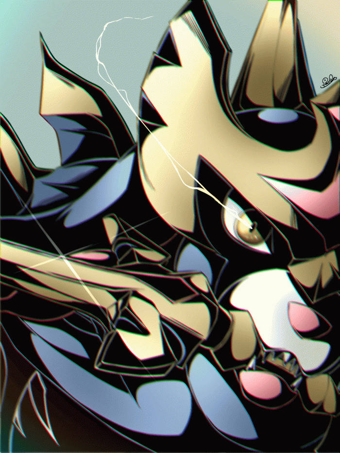 Pokemon Zacian Face Close-up Background