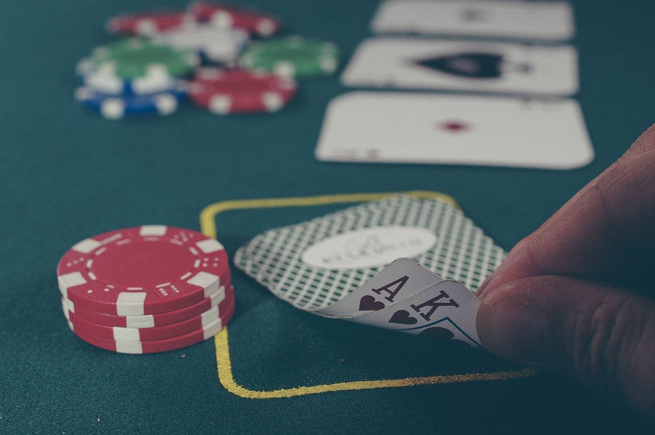 Poker Cheat And Chips Background