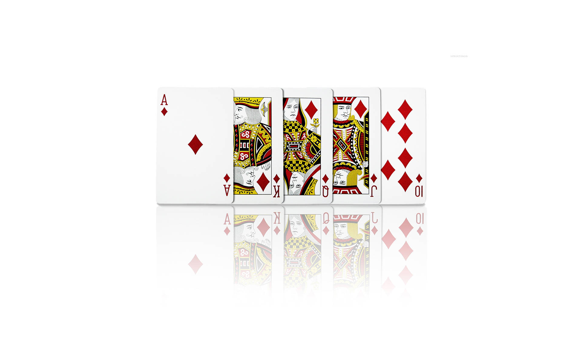 Poker Diamonds Straight Flush Background