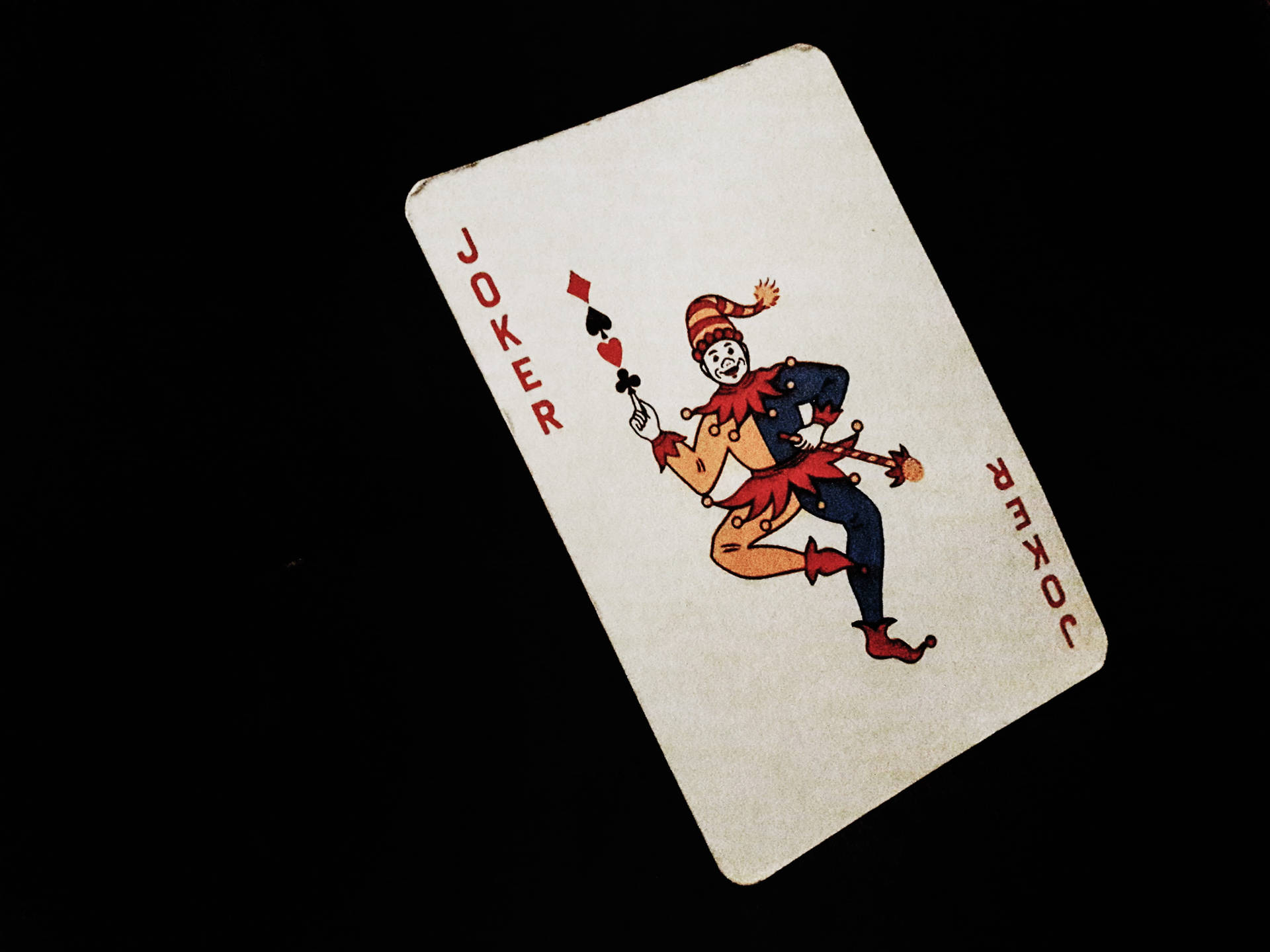 Poker's Joker Card Background