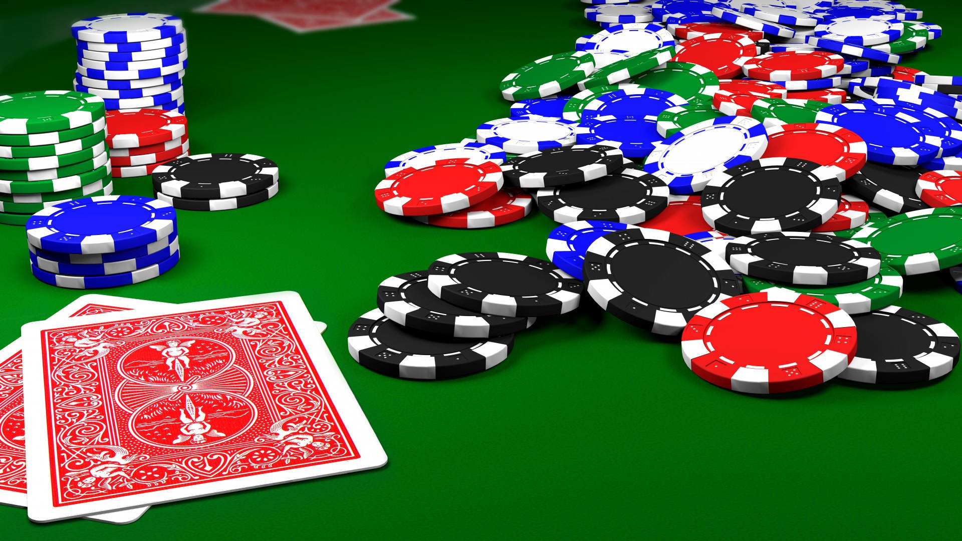 Poker Table Close-up Image Background