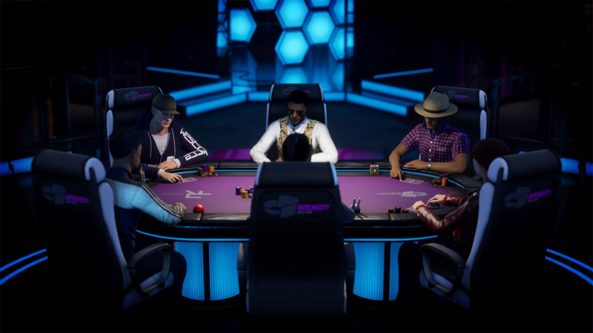 Poker Table In Video Game Background