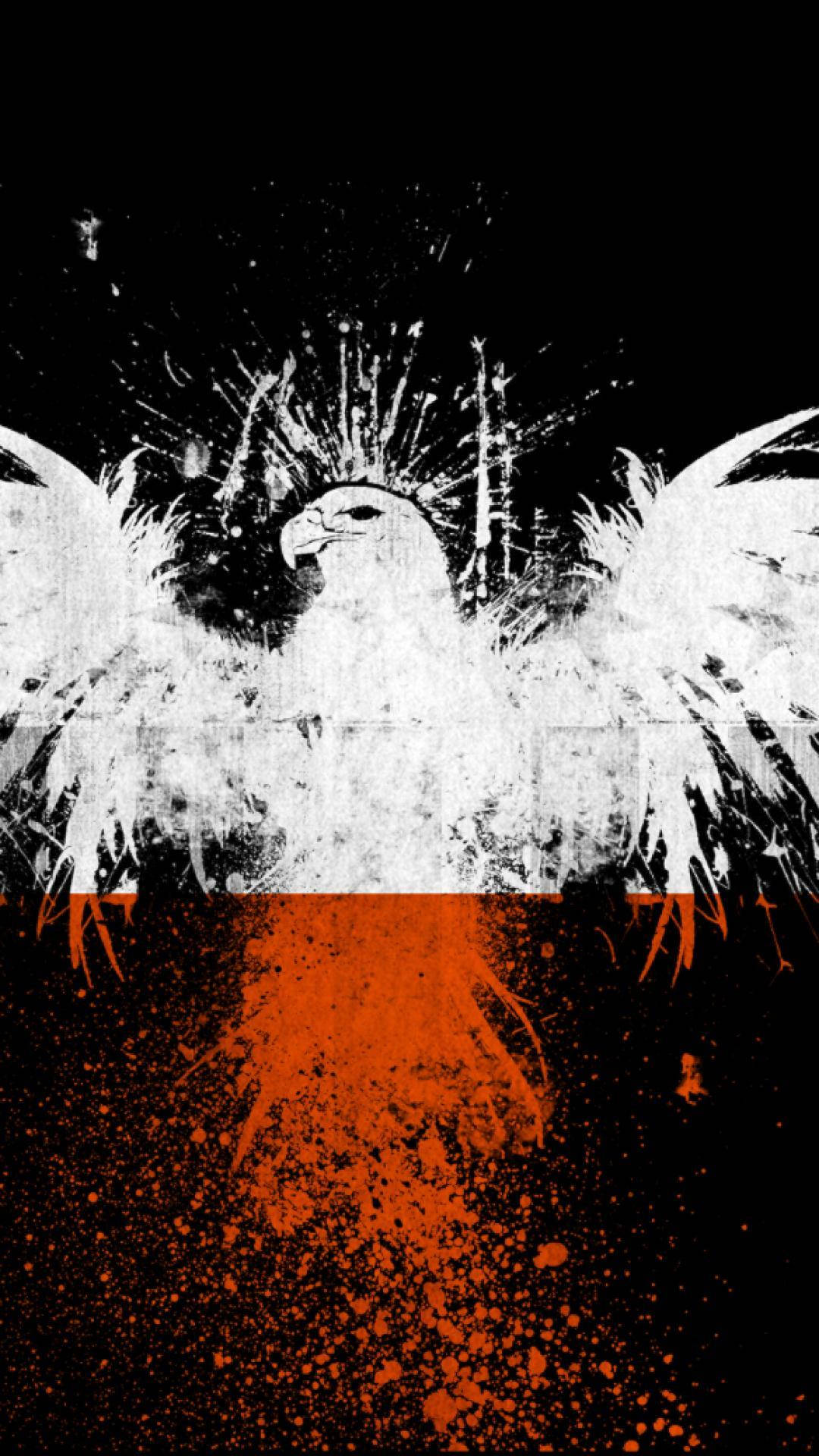 Poland Flag Mobile Eagle Background