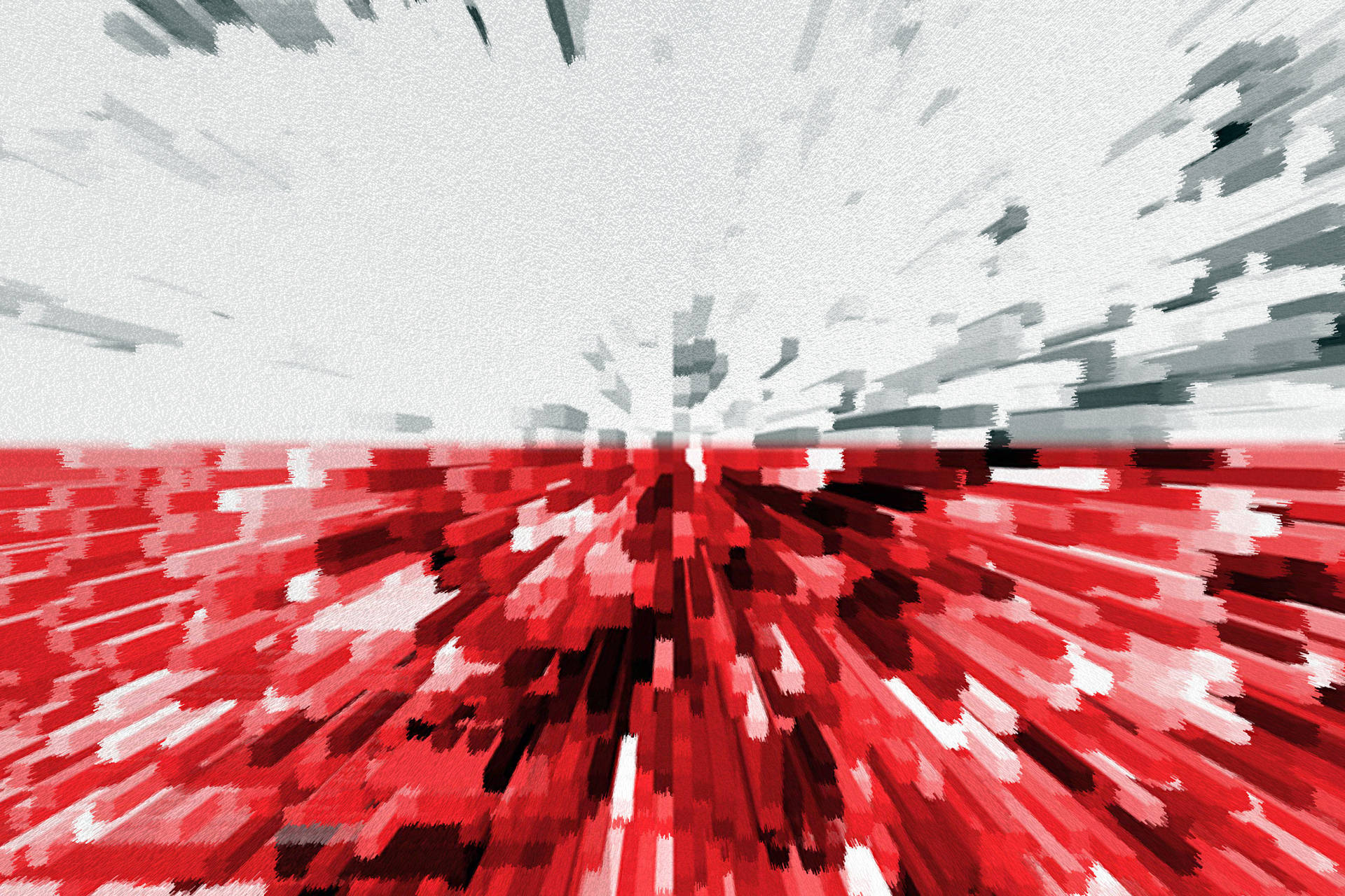 Poland Flag Pixel Art