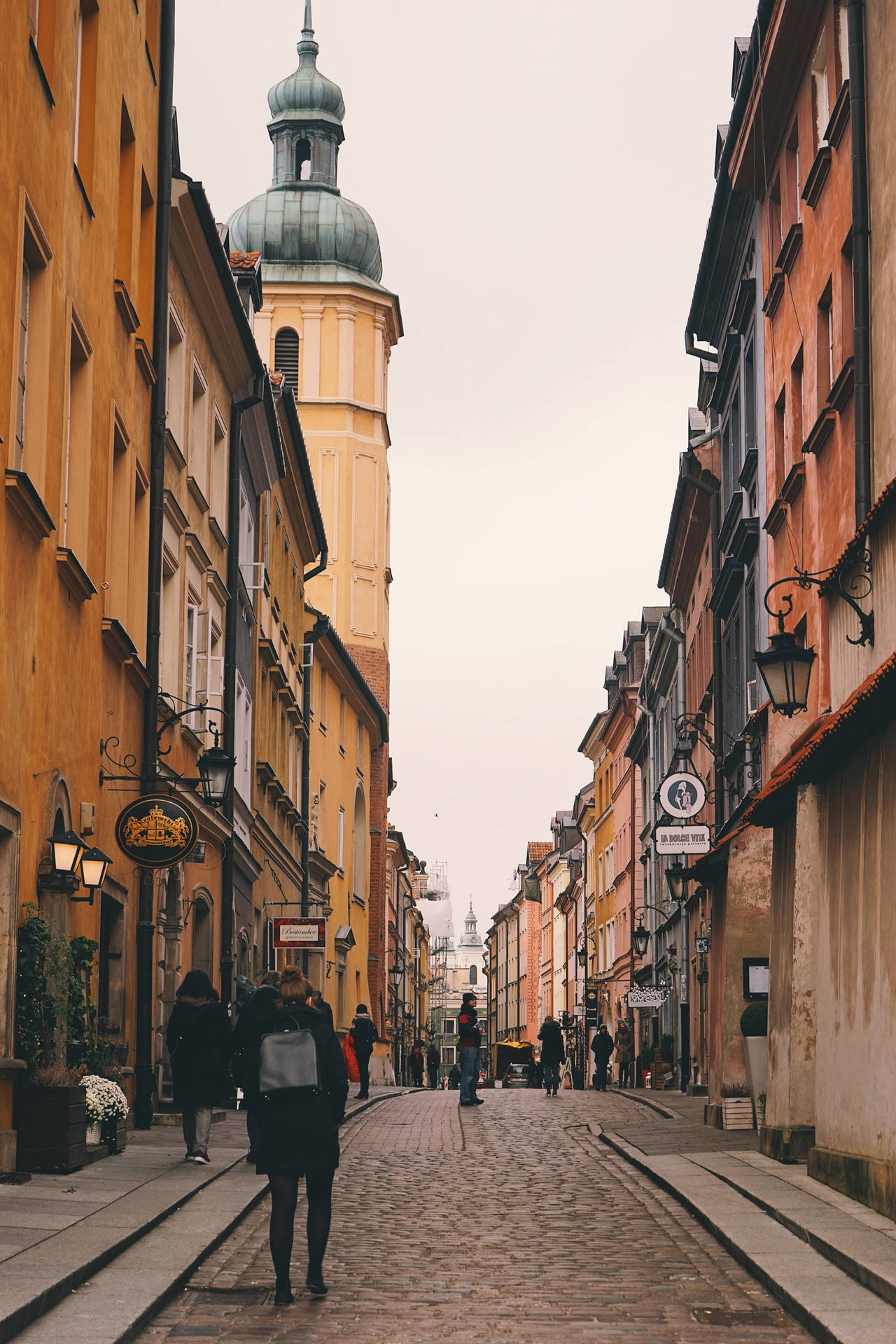 Poland Old Town Warsaw Photography Background