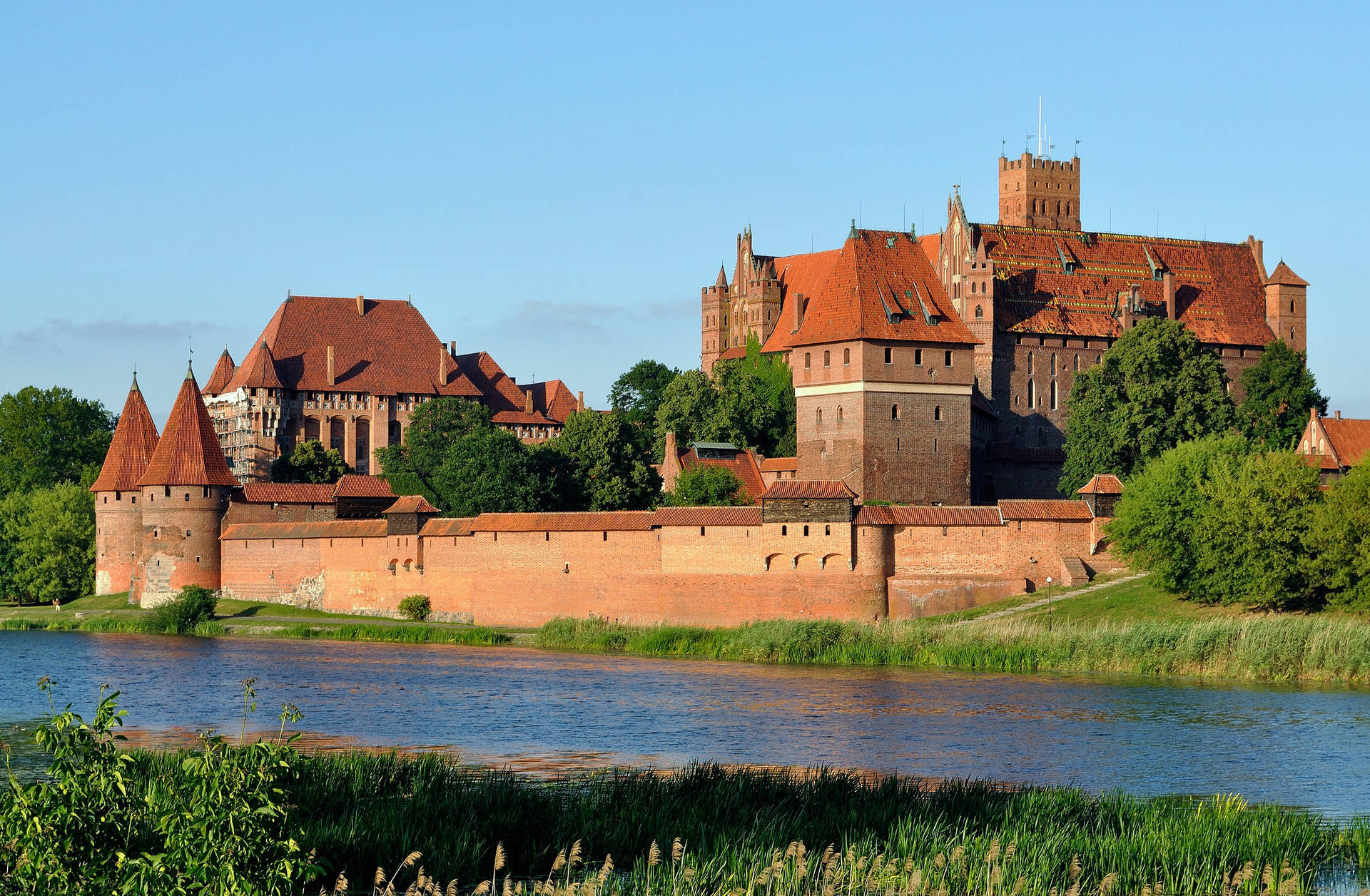 Poland's Malbork Castle Museum Background