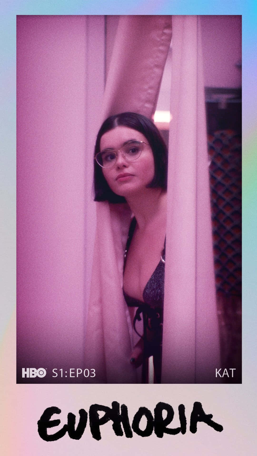 Polaroid Euphoria Hbo Iphone With Kat Background