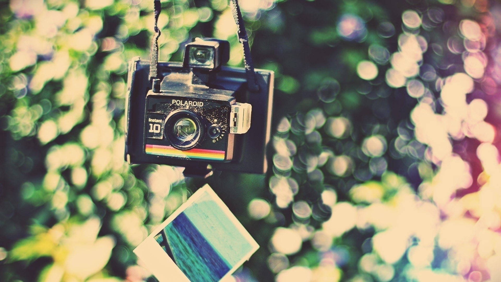 Polaroid Vintage Camera Background