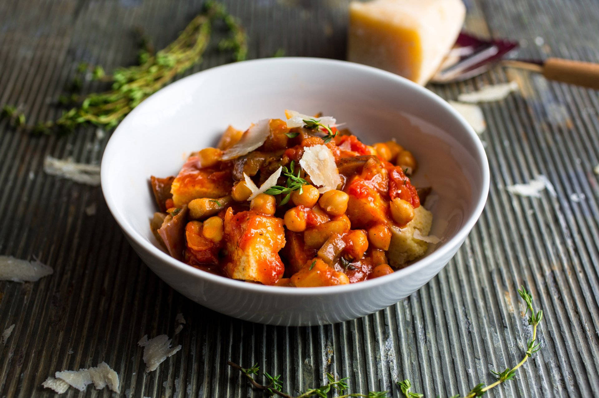 Polenta With Chickpeas And Legumes Background