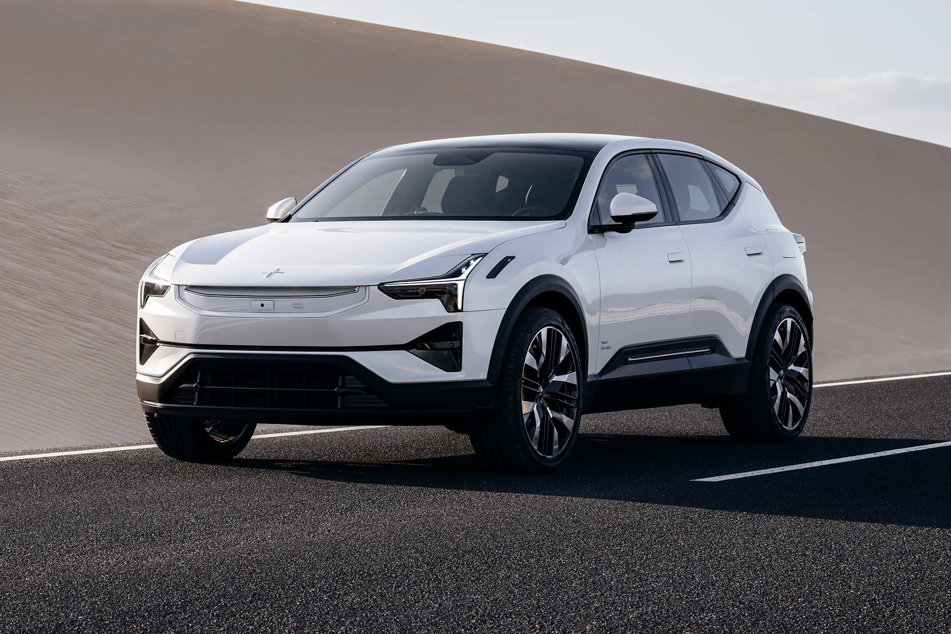 Polestar 3 Electric Suv In Full Glory Background