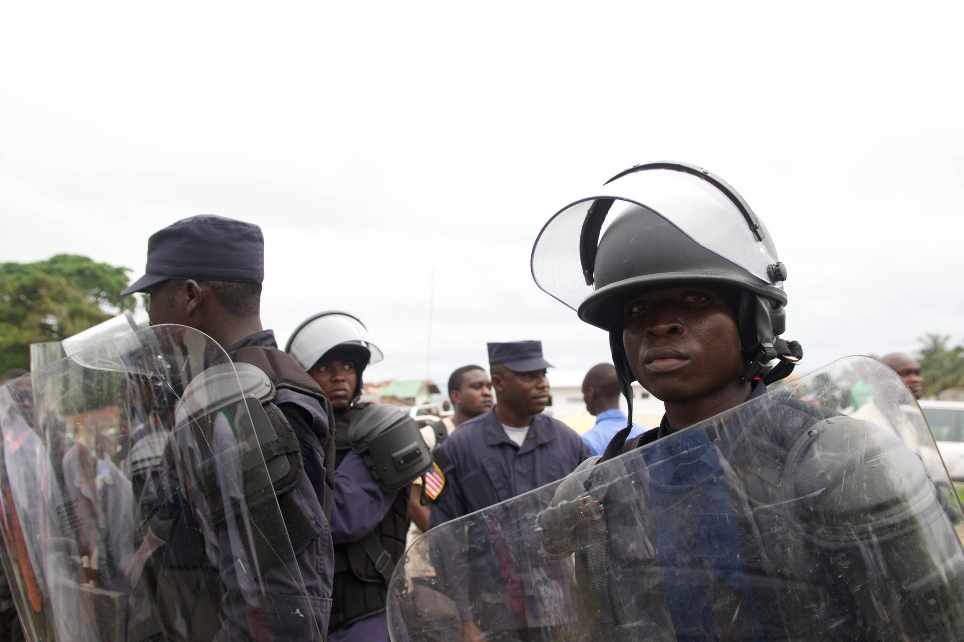 Police In Liberia Background