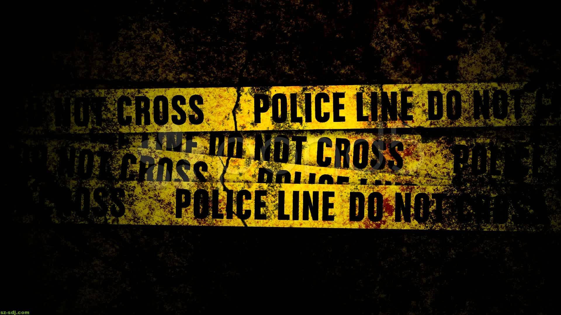 Police Yellow Tape Art Background