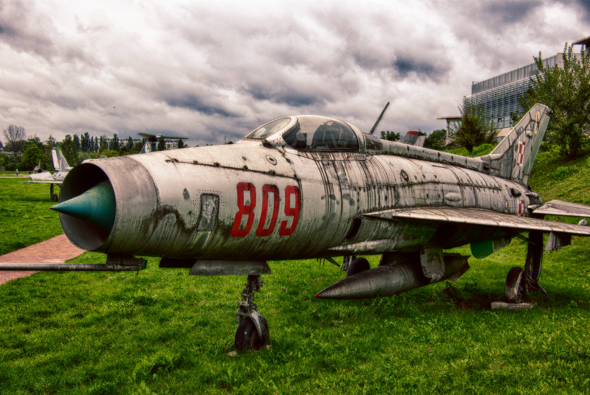 Polish Air Force Aircraft Of Krakow Poland Background