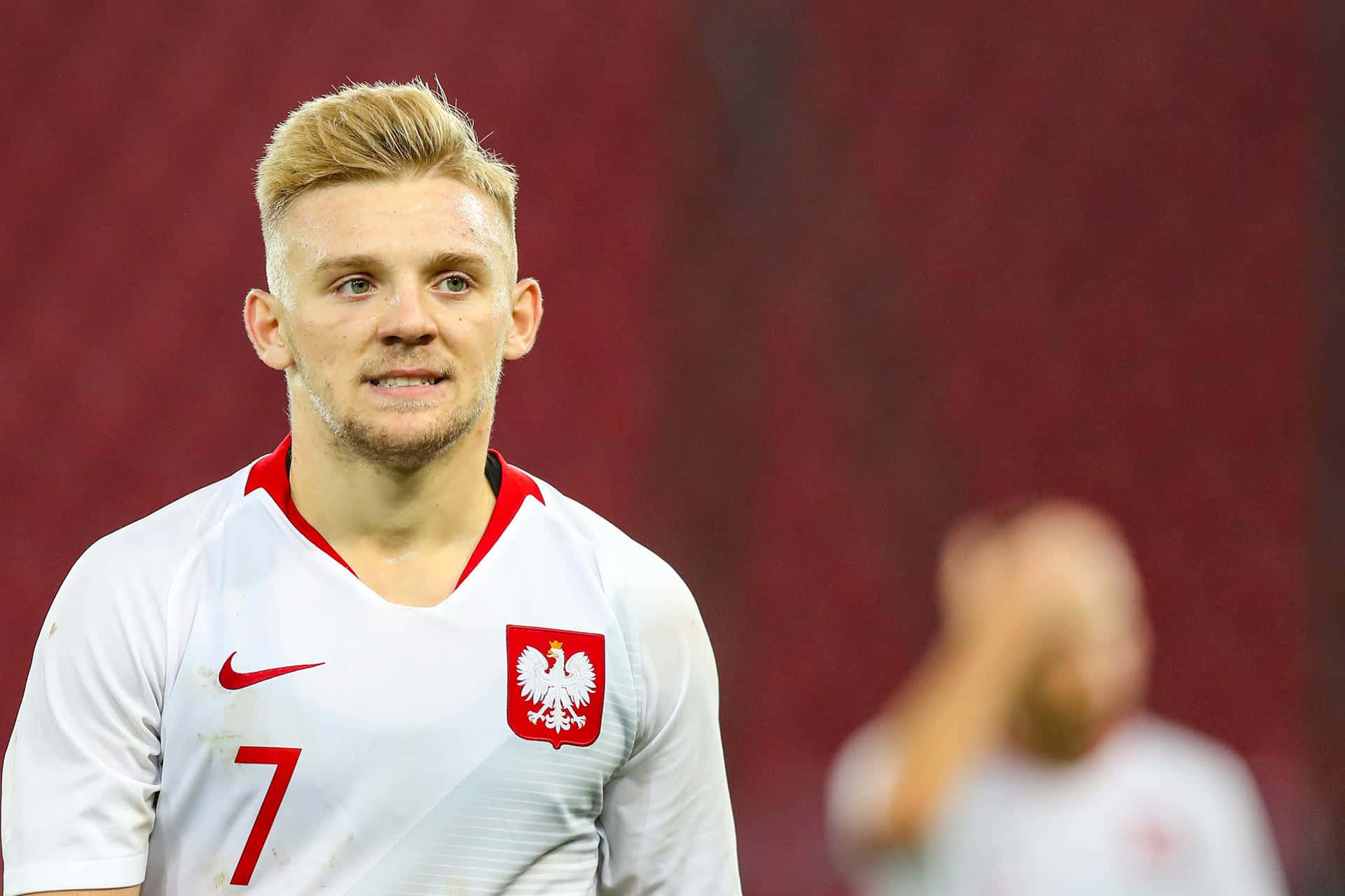 Polish Footballer Number7 Jersey Background