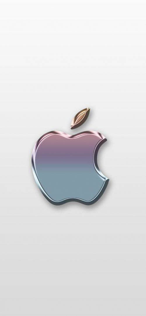 Polished 3d Apple Iphone Logo Background