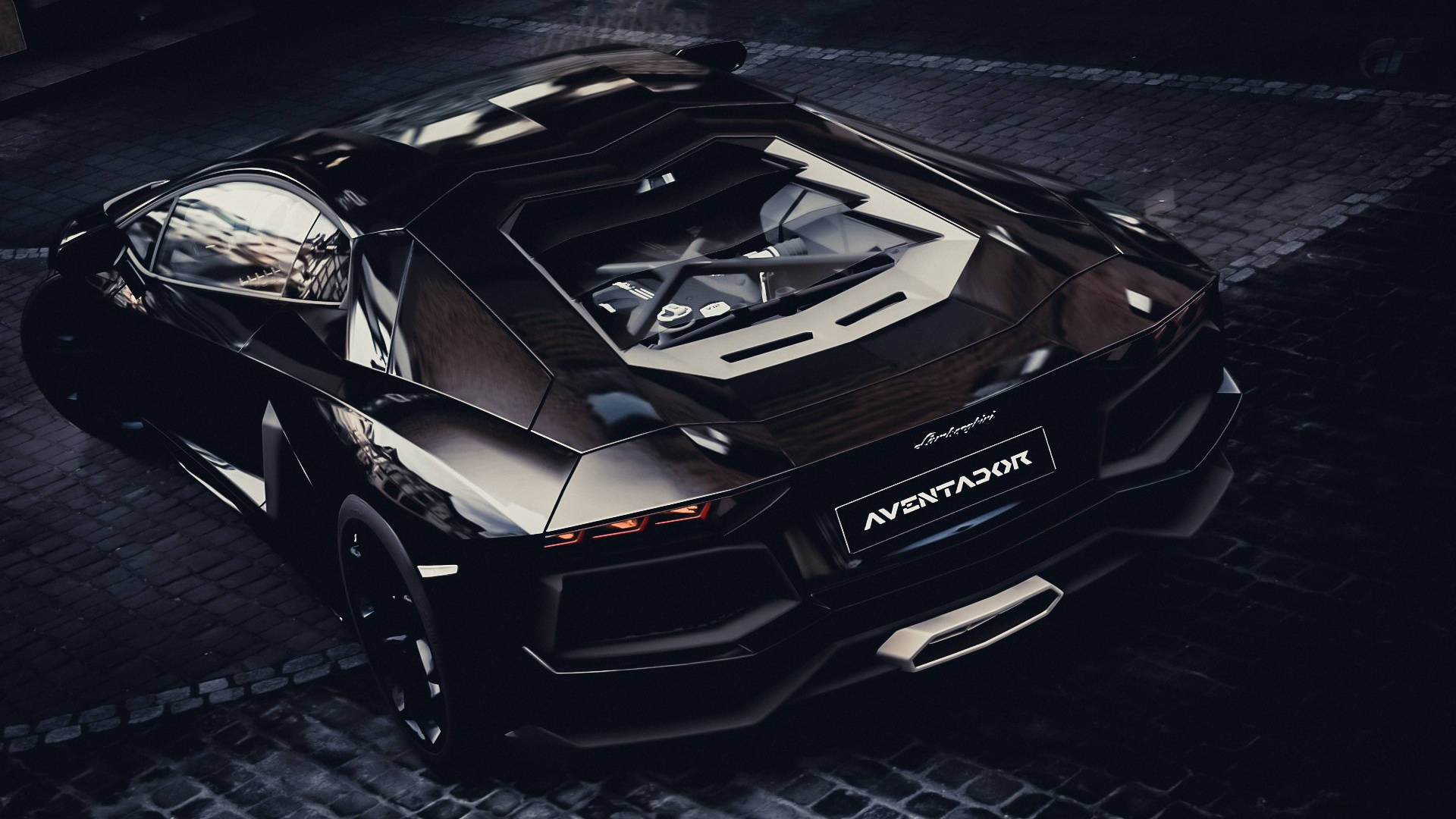 Polished Black Lamborghini