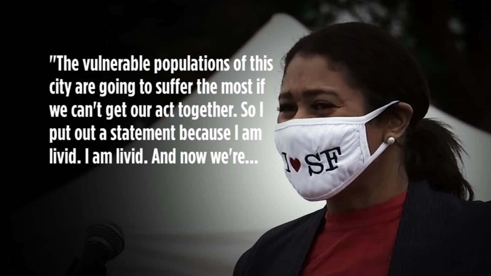 Politician Expressing Concern Livid Statement Background