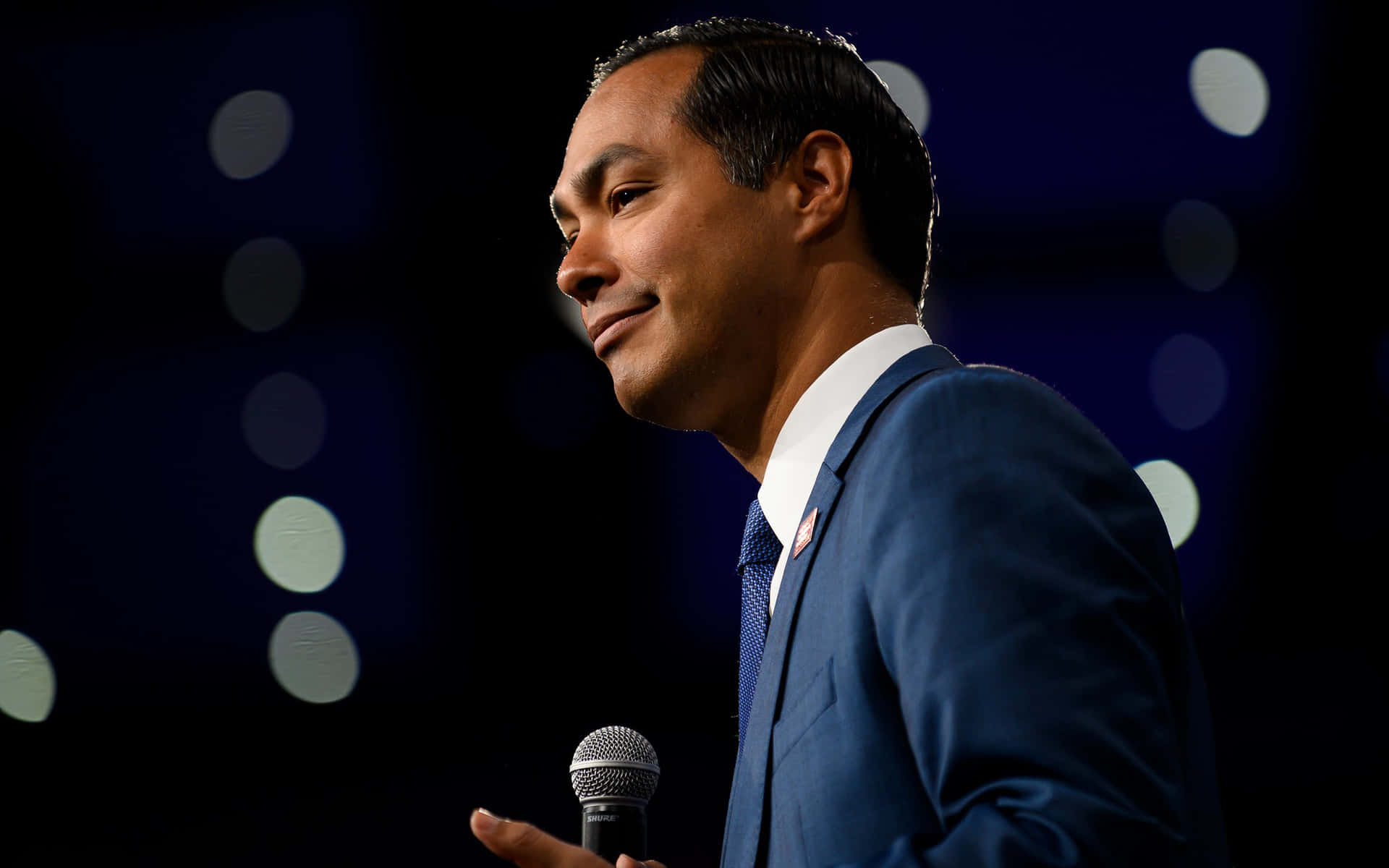 Politician Julian Castro Side Profile