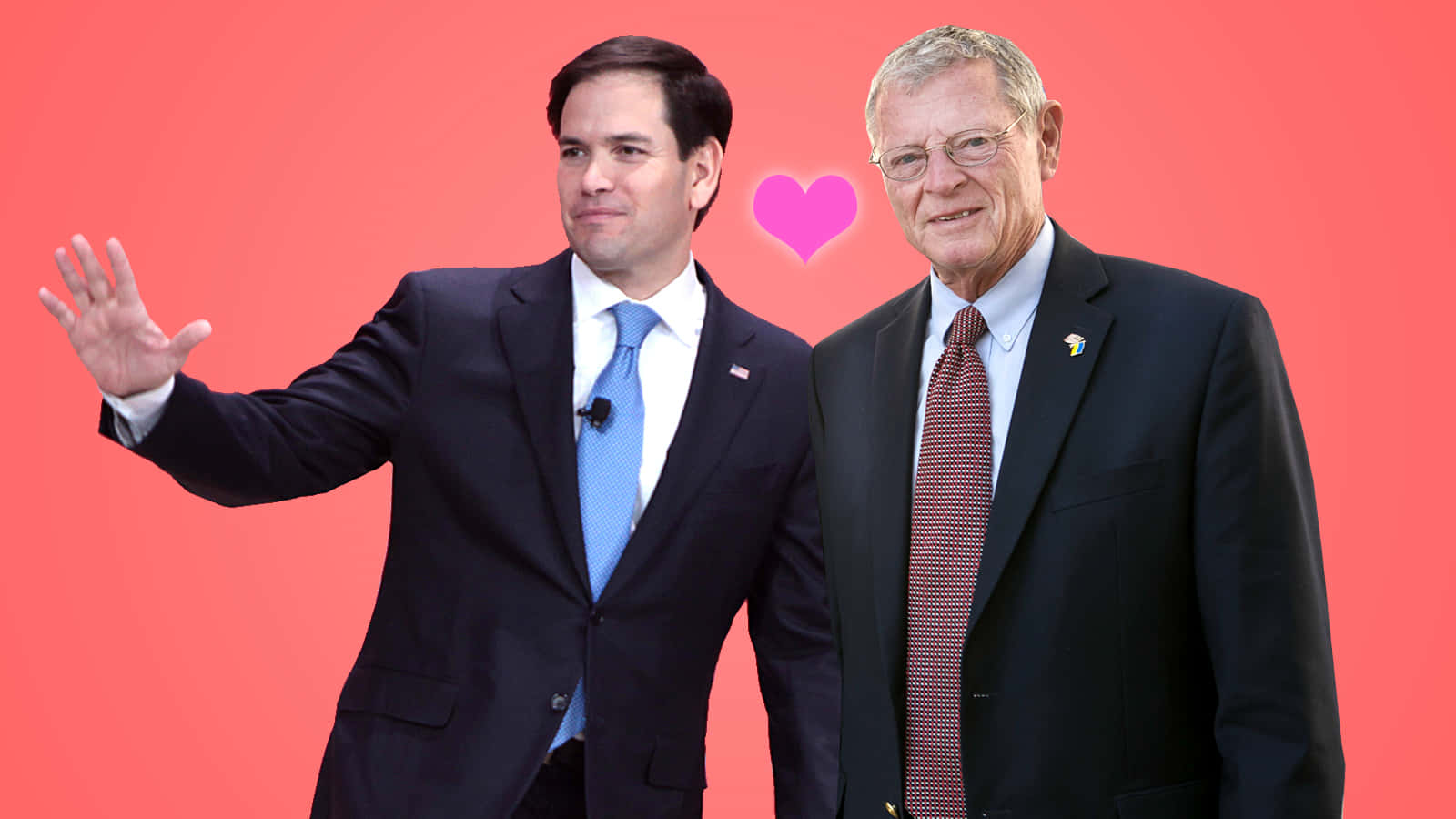 Politicians Jim Inhofe And Marco Rubio Background