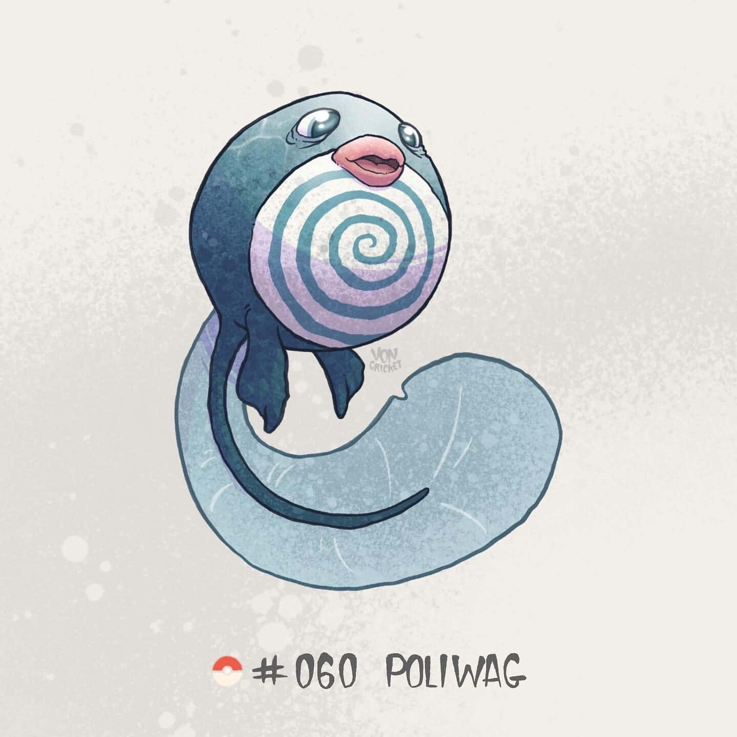 Poliwag With Long Tail Background