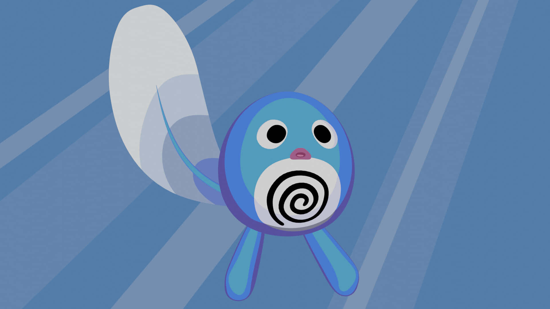 Poliwag With White Tail Art Background