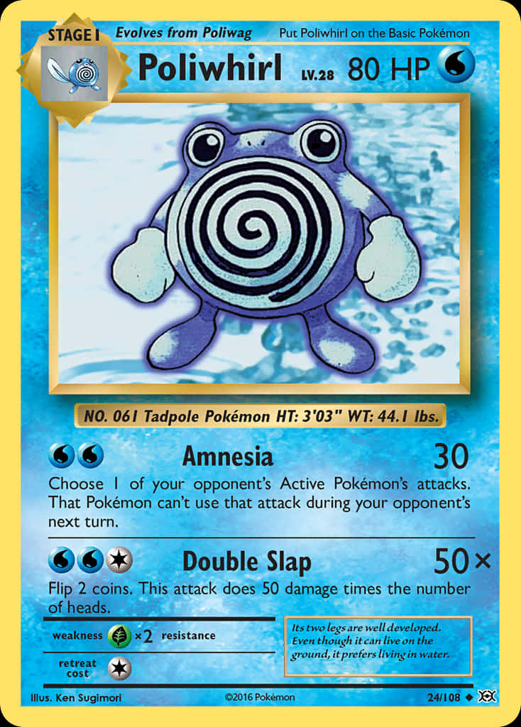 Poliwhirl Card Background Background